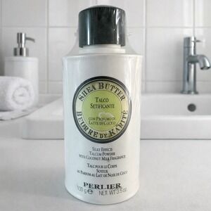 Perlier Shea Butter Coconut Milk Silky Talcum Powder 3.5 oz NEW Sealed